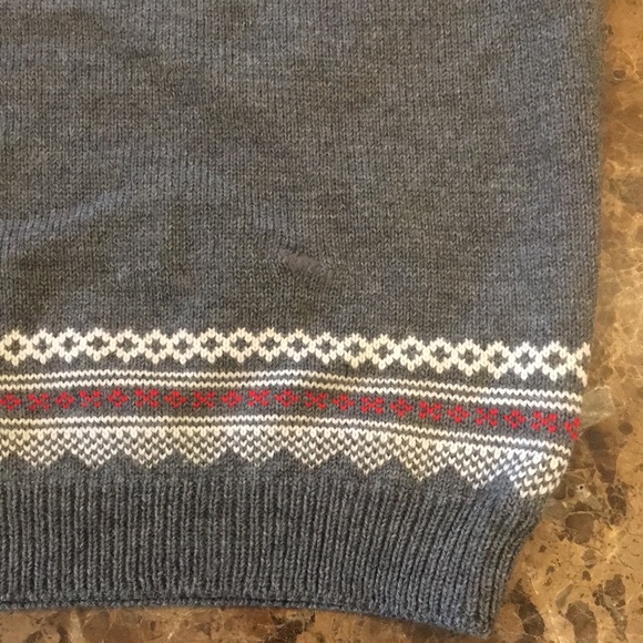 VTG Stowe Woolens Handcrafted Wool Fair Isle Nordic Ski Holiday Sweater Unisex M - Picture 15 of 15